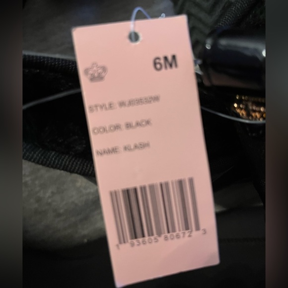 NWT Juicy Couture Black Klash Clear Mirrored Logo Sherpa Booties - Picture 10 of 11